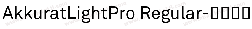 AkkuratLightPro Regular字体转换